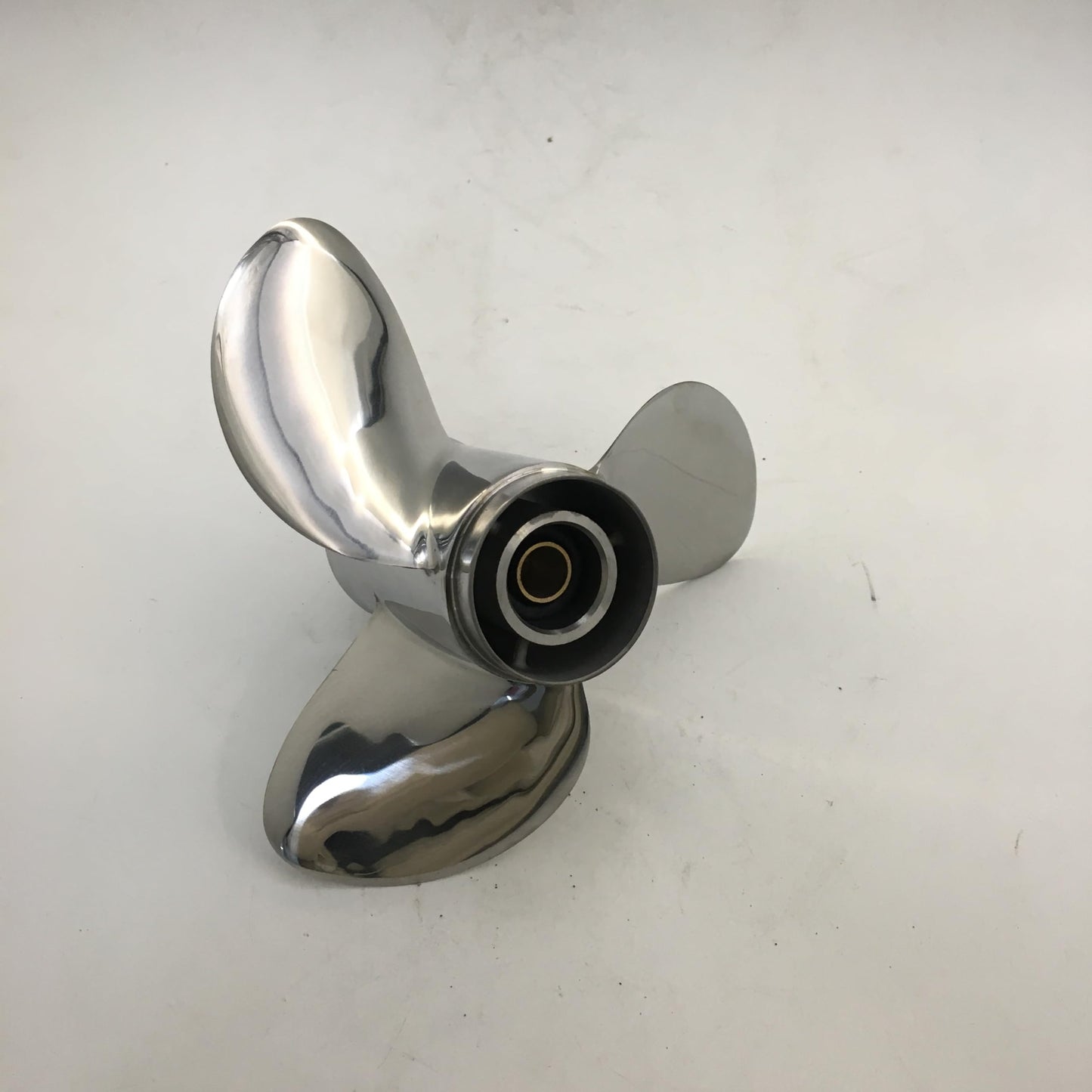 BARDOVEN 8-20HP 9-1/4x11 Stainless Steel Propeller 8 Tooth SS Prop Fit for Honda Outboard Motor, HIGH POLISHED SILVER