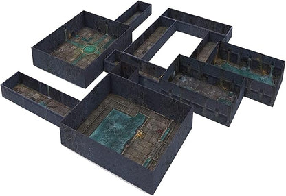Gale Force Nine Tenfold Dungeon: Dungeons &amp Sewers - Modular Roleplaying Terrain Set &amp 5e RPG Adventure (GF9TFD02)