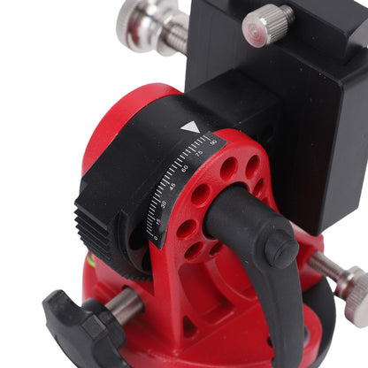 fosa Latitude Adjustment Base for Adults Astronomy, Telescope Tripod 3/8 Inch 0-90 Degree Adjustable Equatorial Mount, Equatorial Wedge Telescope Mount Latitude Base (Black Red)