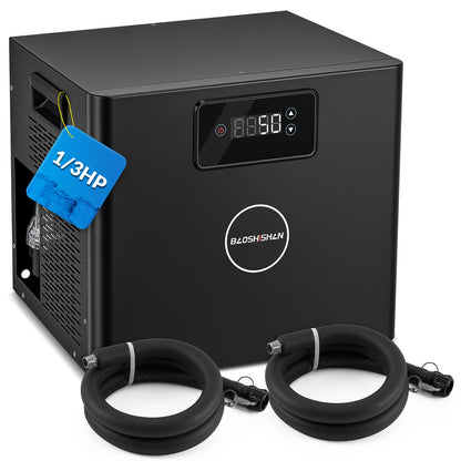 BAOSHISHAN Cold Plunge Chiller 1/3 HP for Ice Bath Tubs, with Built-in Filter & Pump, Easy Setup with Insulated Hoses, Ideal for Ice Bath Cold Therapy Muscle Recovery 110V