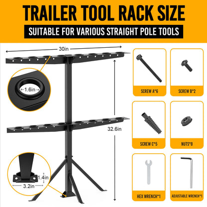 Fumingpal Weed Eater Racks and Shovel Rack for Truck