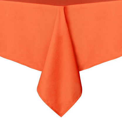 sancua Rectangle Tablecloth - 70 x 120 Inch - Stain and Wrinkle Resistant Washable Polyester Table Cloth, Decorative Fabric Table Cover for Dining Tables, Buffet Parties and Camping, Orange