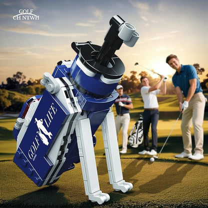 Golf Bag Toy Building Set Compatible with Lego Golf - Golf Party Decor Desk Decor Gag Golf Gift