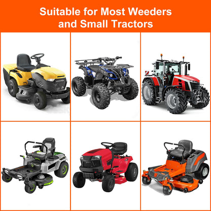 1400LB Lawn Tractor Lift Jack & Riding Mower Lift with Rotating Sleeve & Manual and Power Tool Handle, 3-Min Quick Setup, Anti-Slip Base, Heavy-Duty Universal Design for Lawn Mowers (Alloy Steel)