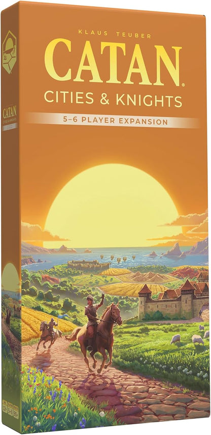 CATAN Cities &amp Knights 5-6 Player Board Game Extension (6th Edition) Add More Players Strategy Game for Kids &amp Adults Ages 12+ 3-6 Players 90-120 Minute Playtime Made by Catan Studio