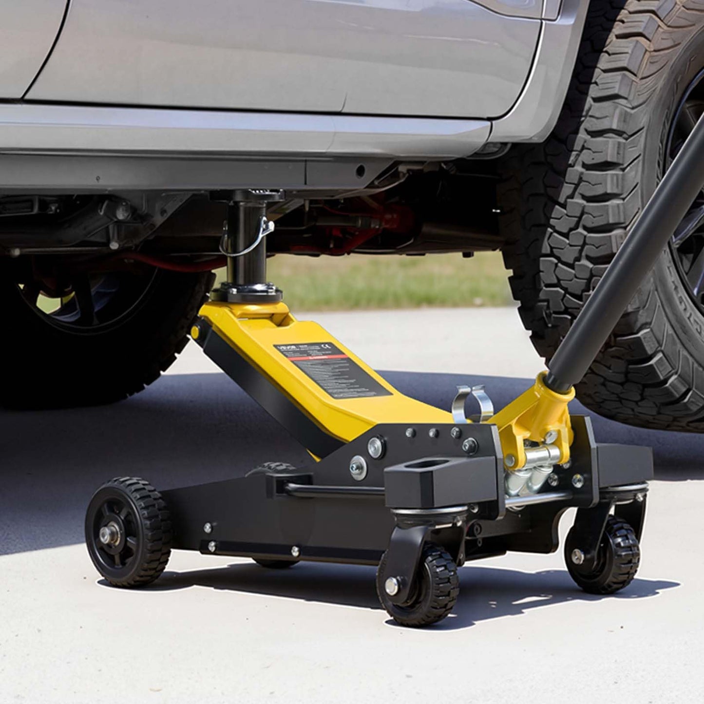VEVOR Off Road Floor Jack, 3 Ton Aluminum & Steel Racing Low Profile Floor Jack with Dual Pistons Quick Lift Pump & Extension Post, Hydraulic Trolley Car Lift Jacks for Motorcycles, ATVs, SUV Pickup