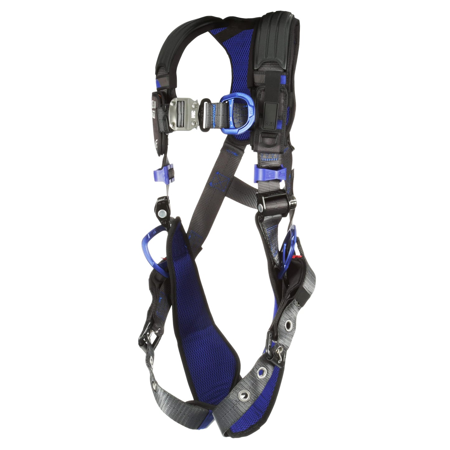 3M 1113420 DBI-SALA ExoFit X300 Comfort Vest Climbing/Positioning Safety Harness, General Industry Fall Protection, Back, Front, and Hip D-Rings, Tongue Leg Buckle, Auto Lock Quick Connect Chest,Small