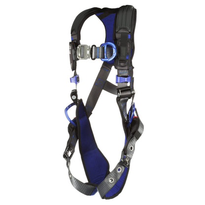 3M 1113420 DBI-SALA ExoFit X300 Comfort Vest Climbing/Positioning Safety Harness, General Industry Fall Protection, Back, Front, and Hip D-Rings, Tongue Leg Buckle, Auto Lock Quick Connect Chest,Small