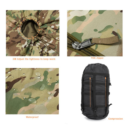 MT Military Army Force Defence 4 & Tropen Patrol Mummy Sleeping Bags with Bivy Cover Compression Sack, Modular Sleeping System 2.0 for Cold Weather,