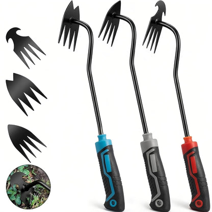 Skiennix 3-Piece Weed Puller Tool Set - Portable Garden Weeder for Easy Uprooting & Planting