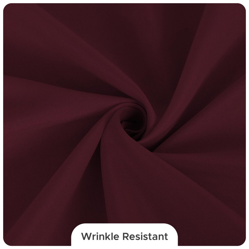 Fitable 8 Pack Table Cloth Rectangle Table: Stain and Wrinkle Resistant Tablecloth Rectangular, Washable Polyester Tablecloths for Wedding Party Dining Banquet Event Catering(Burgundy, 70x108 Inch)