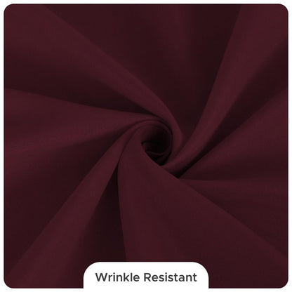 Fitable 8 Pack Table Cloth Rectangle Table: Stain and Wrinkle Resistant Tablecloth Rectangular, Washable Polyester Tablecloths for Wedding Party Dining Banquet Event Catering(Burgundy, 70x108 Inch)