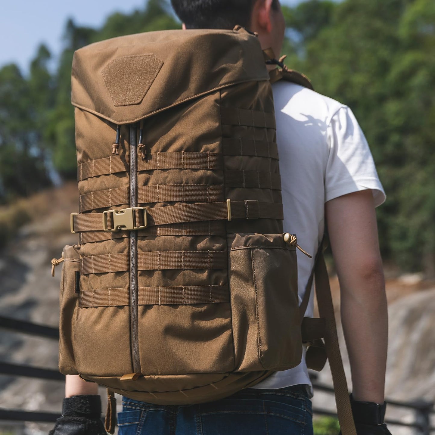 EXCELLENT ELITE SPANKER Tactical Military Backpack 35L Camping Hiking Backpack for Men and Women for Outdoor Hiking, Trekking, and Travel(Coyote Brown)