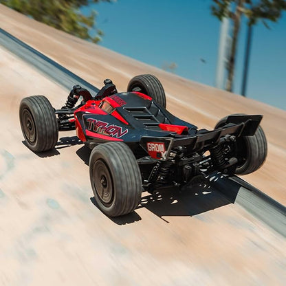 ARRMA RC Car Typhon GROM 4X4 223S BLX BRUSHLESS Small Scale Buggy RTR with DSC Battery &amp Charger Included RED ARA2306ST1