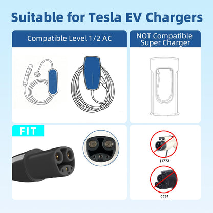 EVqiaoyi Portable Tester for Tesla Charger NACS Charging Station Test with Resistive Load & Vehicle Simulator for EVSE Installation and Testing (NEMA 14-50 Socket)
