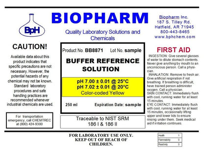 pH Buffer Calibration Solution Kit 3-Pack: pH 4.00, pH 7.00, pH 10.00 Buffers — 250 ml (8.4 fl oz) Each — Color Coded — NIST Traceable for All pH Meters