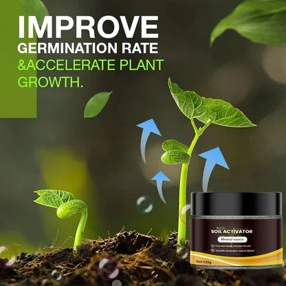 Organic Soil Activator by [Brand Name] - Water-Soluble Formula for Enhanced Root Growth & Nutrient Absorption | 120g (2PCS)