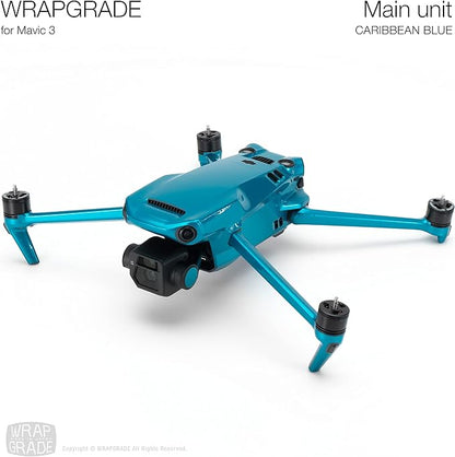 WRAPGRADE Skin Compatible with DJI Mavic 3 Pro (Caribbean Blue)