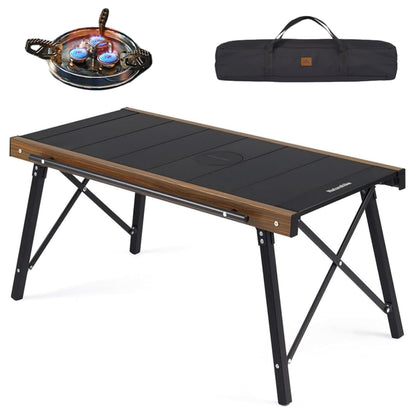 windhike Naturehike Folding IGT Camping Table, Portable IGT Table with Carry Bag, IGT Cook System, Camping Kitchen, Foldable Picnic Table for Outdoor Camp Picnic Car RV Trip Patio Backyard BBQ