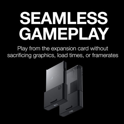 Seagate Storage Expansion Card 2TB Solid State Drive - NVMe SSD for Xbox Series X|S, Quick Resume, Plug & Play, Licensed (STJR2000400) Black