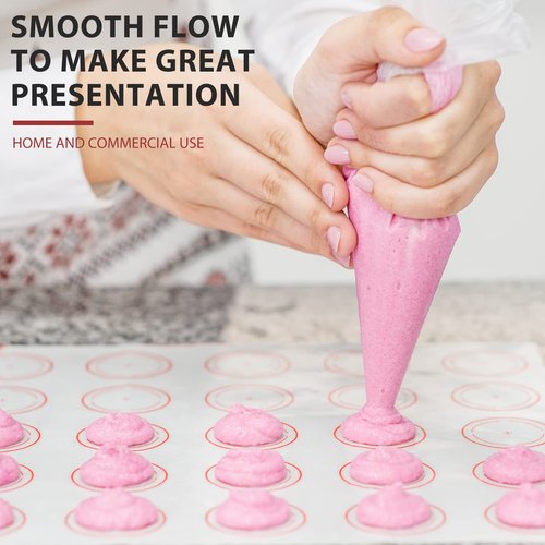 ChengFu 100pcs Disposable Small Piping Bags 8 inch, Mini Piping Bags, Pastry Piping Bags for Cream Frosting, Icing Bags for Cake and Dessert Decorations