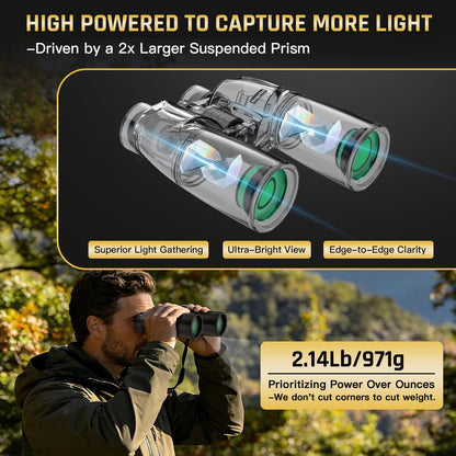 Sogries 10x50 Binoculars for Adults High Powered Binoculars for Bird Watching Long Distance IPX7 Waterproof Fully Multi-Coated BAK4 Prism Optics for Hunting Travel Birding Stargazing