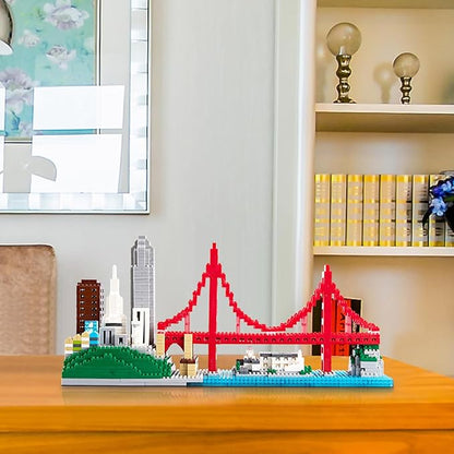 Building Blocks Set Architecture San Francisco Building Kits Landmarks Skyline Collection Micro Building Bricks 1610 PCS