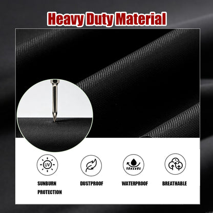 Sawmill Cover, Heavy Duty Black, Portable Custom Fitted for SM-26 & SM-32 – Waterproof, UV & Tear Resistant, All-Weather Outdoor Storage Protection-Only Cover
