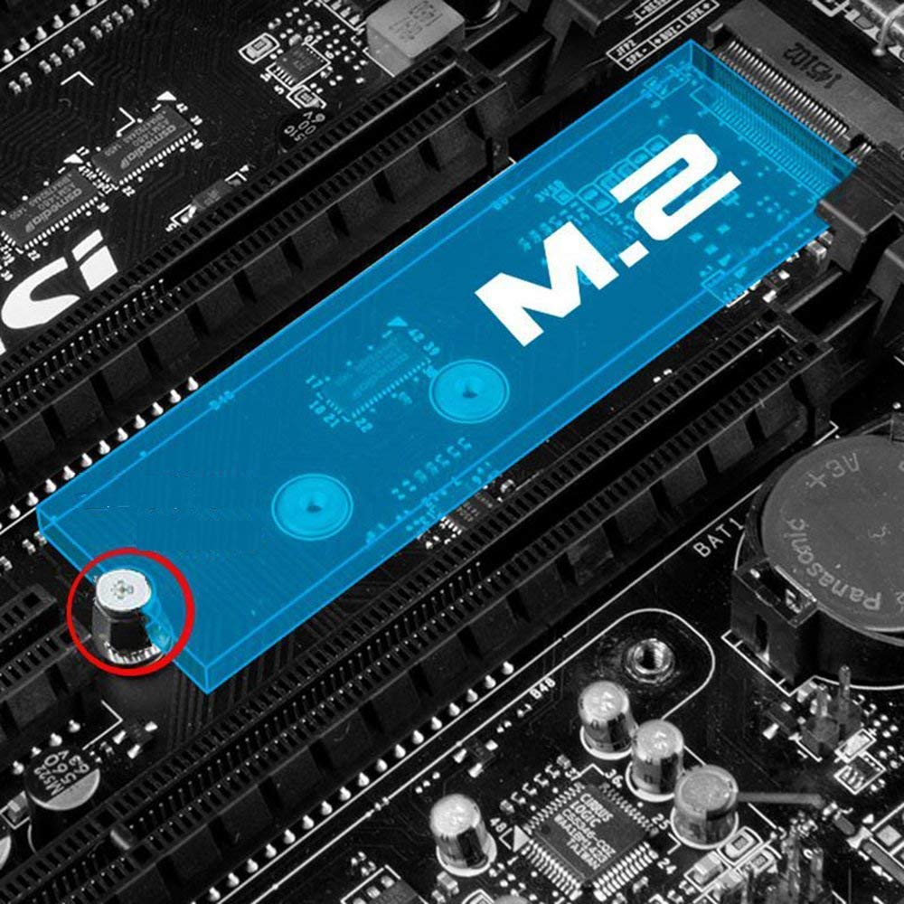 SGTKJSJS m.2 ssd Screws Kit, Nvme M2 Screws Suitable for Asus ASRock Gigabyte MSI Motherboard & Nvme SSD