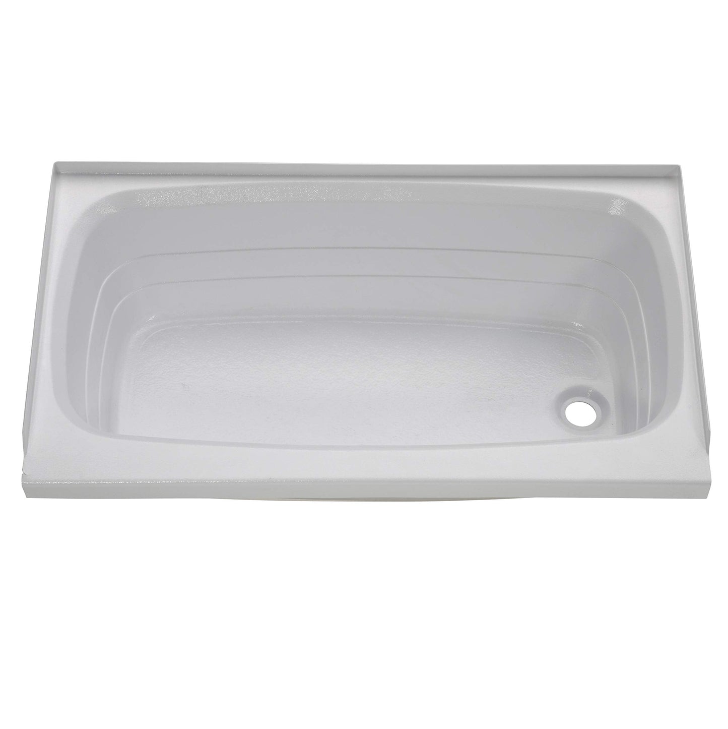Lippert Replacement 24" x 40" White Bathtub with Right Drain, Scratch-Resistant ABS Acrylic for RVs, Travel Trailers, 5th Wheels, Motorhomes - W2440RHSPK