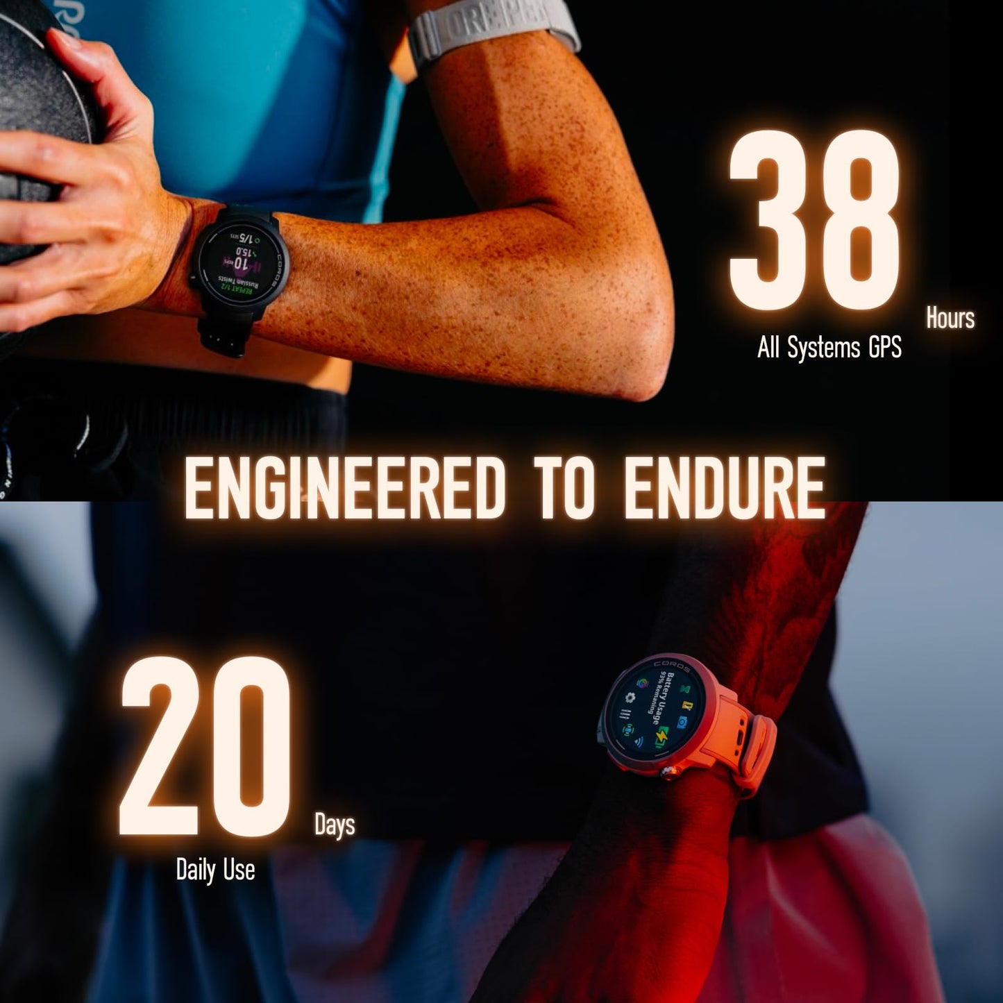 COROS PACE Pro GPS Sport Watch, 1.3-inch AMOLED Touchscreen, Fastest in Class Processor Running Watch, 20 Days Battery Life, Navigation with Global Offline Maps, Sleep Tracking, Running - Black