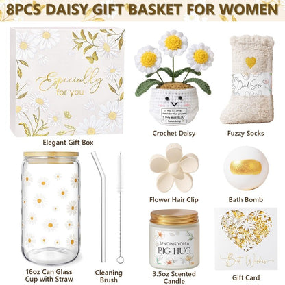 Birthday Gifts for Women Care Package Get Well Soon Gift Baskets, Unique Self Care Spa Gift Set for Women, Mothers Day Thinking of You Inspirational Gifts for Womens Mom Her Friends Sister Teen Girls
