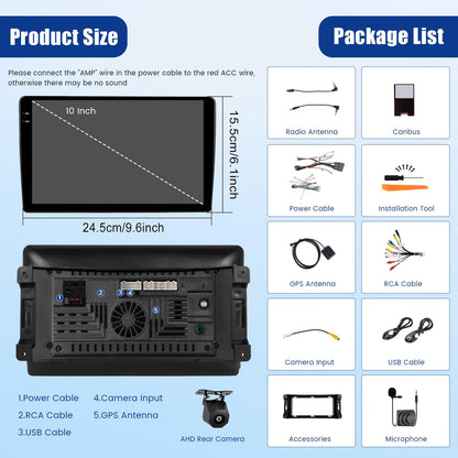 5Ghz WiFi 4G+128G Android 15 Car Radio for Jeep Wrangler Compass Grand Cherokee Dodge Ram Car Stereo with Wireless Carplay/Android Auto, 10" HD Touchscreen with GPS Bluetooth5.0 FM/RDS EQ SWC