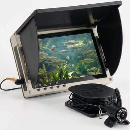 Takkicept Portable Underwater Fishing Camera Fish Finder: 6" OLED Display 1080P HD Depth Finders Waterproof Camera IP68 220° Wide-Angle Lens 12H Battery 25m Cable for Ice Fishing Kayak Boat Shore