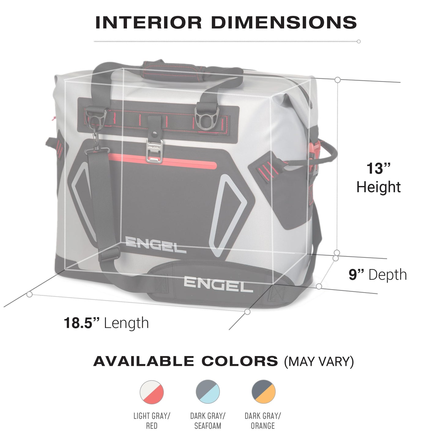Engel HD30 High-Performance Soft Sided Tote Cooler - Durable, Leak-Proof, Portable Ice Chest for Camping, Fishing, Tailgating & Outdoor Activities - Long-Lasting Cold Retention