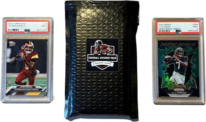 Football Mystery Slabs | 2 Graded Cards | Grade 8+ Guaranteed | PSA SGC GMA and More