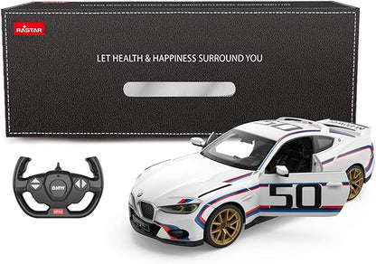 RASTAR BMW RC Car 1/14 BMW 3.0 CSL RC Car BMW Remote Control Toy Car for Kids White 2.4G