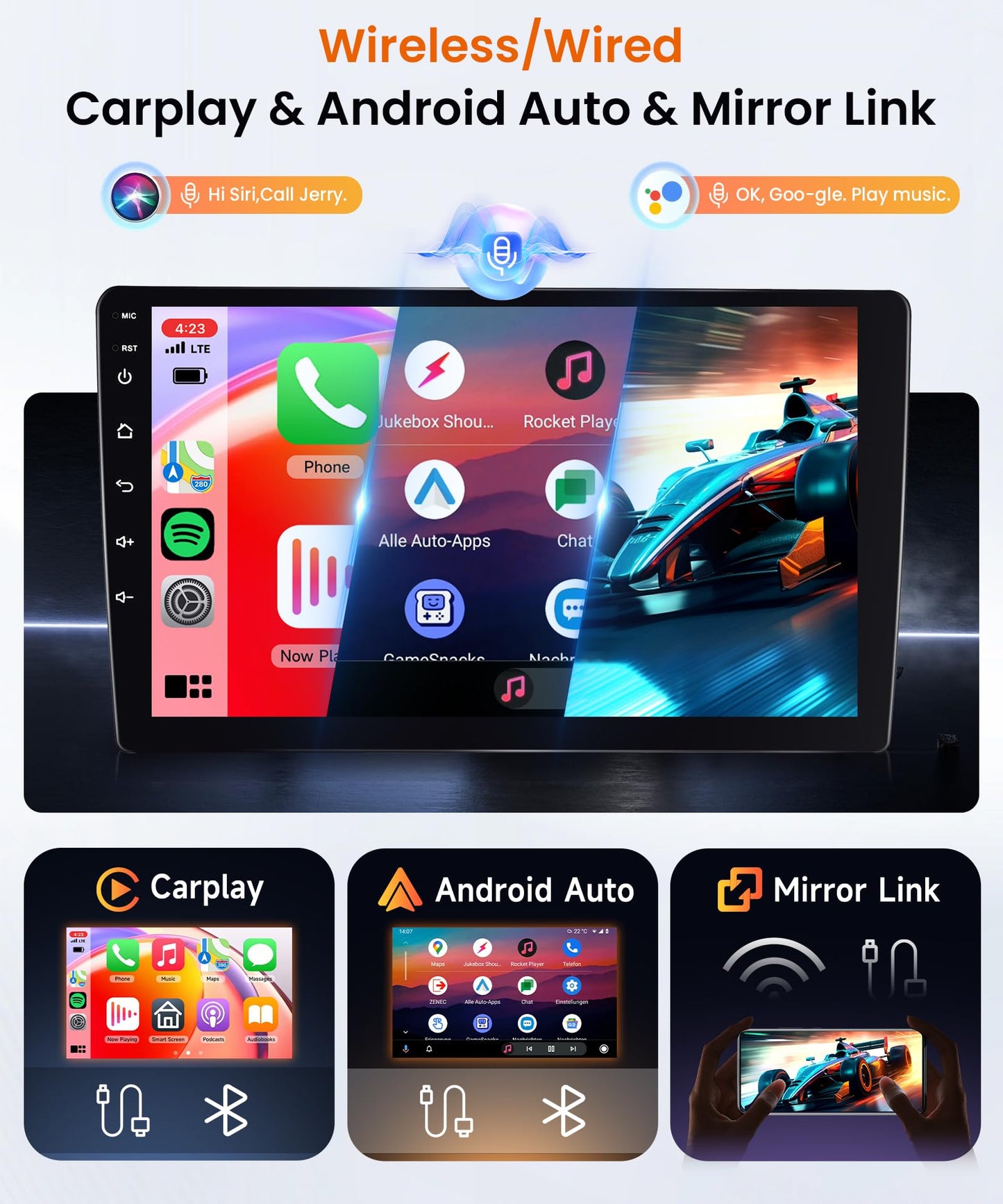 Rimoody 4G+64G Android 15 Car Stereo Radio for Ford Expedition 2007-2014（Manual A/C Wireless Carplay & Android Auto, 9 Inch Touchscreen GPS Navigation WiFi Bluetooth FM EQ Backup Camera