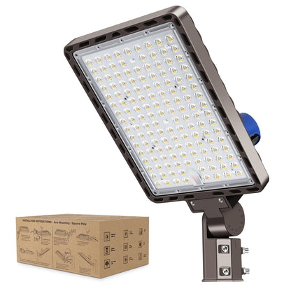 Dream Eeve 350W LED Parking Lot Light Slip Fitter Mount 52500LM Dusk to Dawn 5000K Outdoor Area Security Commercial IP65 Waterproof 100-277V for Driveway Parking Lot Stadium