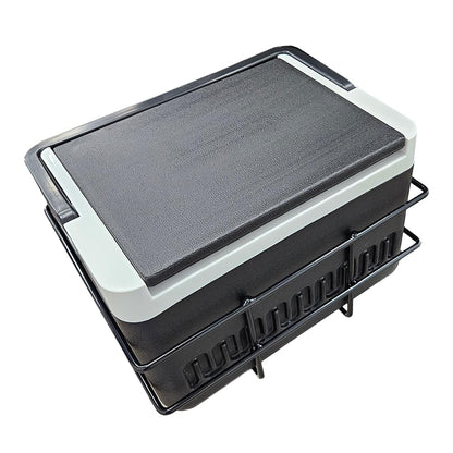 Evolution Golf Cart Cooler with Mounting Bracket - Fit for D5 Ranger & D5 Maverick - Heavy Duty Cooler Basket Kit for Secure Storage - Portable Cooling Ice Chest for Golf Cart Use | Black