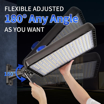 Tomourd 480W LED Parking Lot Light 72000LM Shoe Box Street Light with Dusk to Dawn Photocell, 5000K IP65 Waterproof Adjustable wall Mount, Commercial Flood Light for Large Area, 110-277V