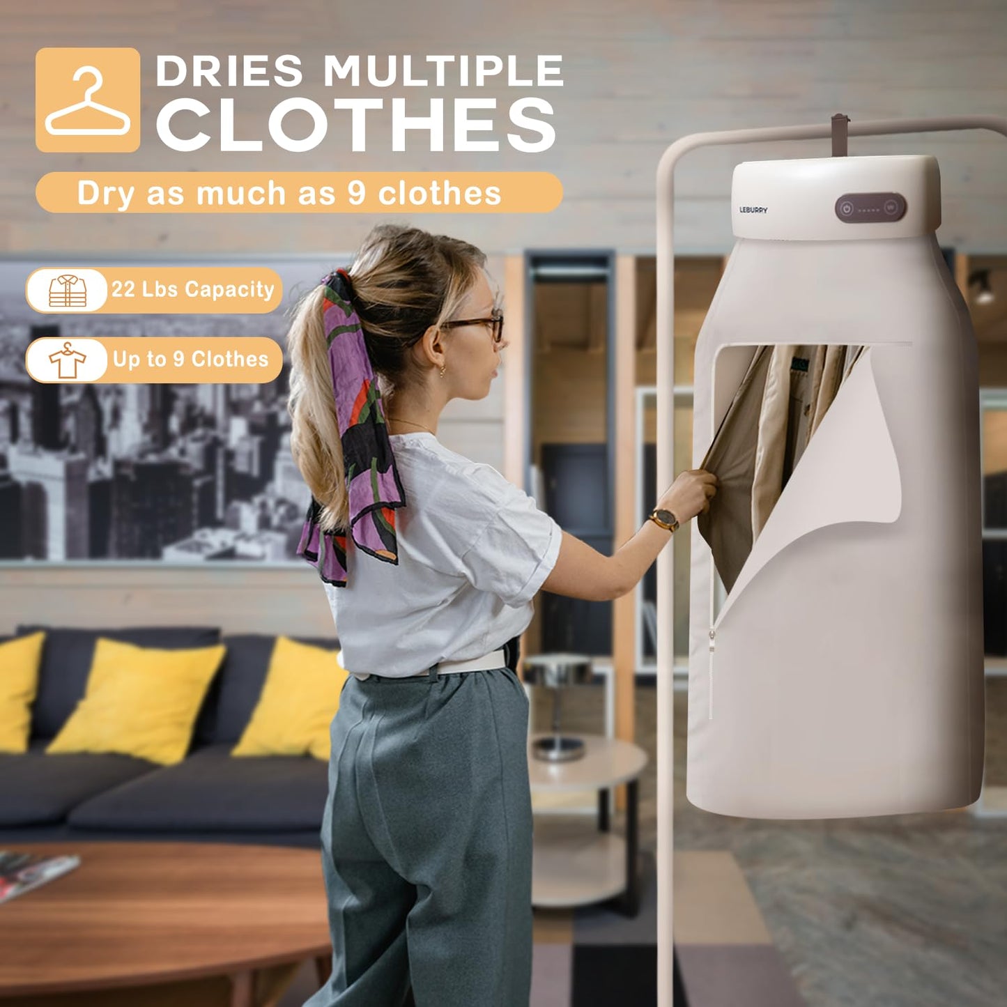 Foldable Washing Machine & Portable Clothes Dryer for Laundry, Baby Clothes, Underwear, Socks