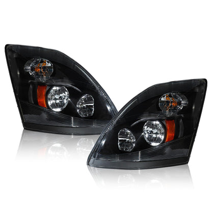 EVERESTHD Pair Performance Headlights Fit for Volvo VNL 2004-2018 Included All Bulbs Driver and Passenger Side 12V