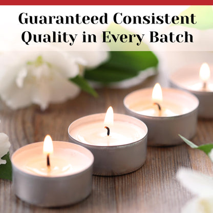 100 Pack Tealight Candles in Metal Cups - Clean White Unscented with 6 Hour Long Burning Time - Votive Candles Bulk for Romantic Dinner, Weddings, Spa & Hotels by PARNOO