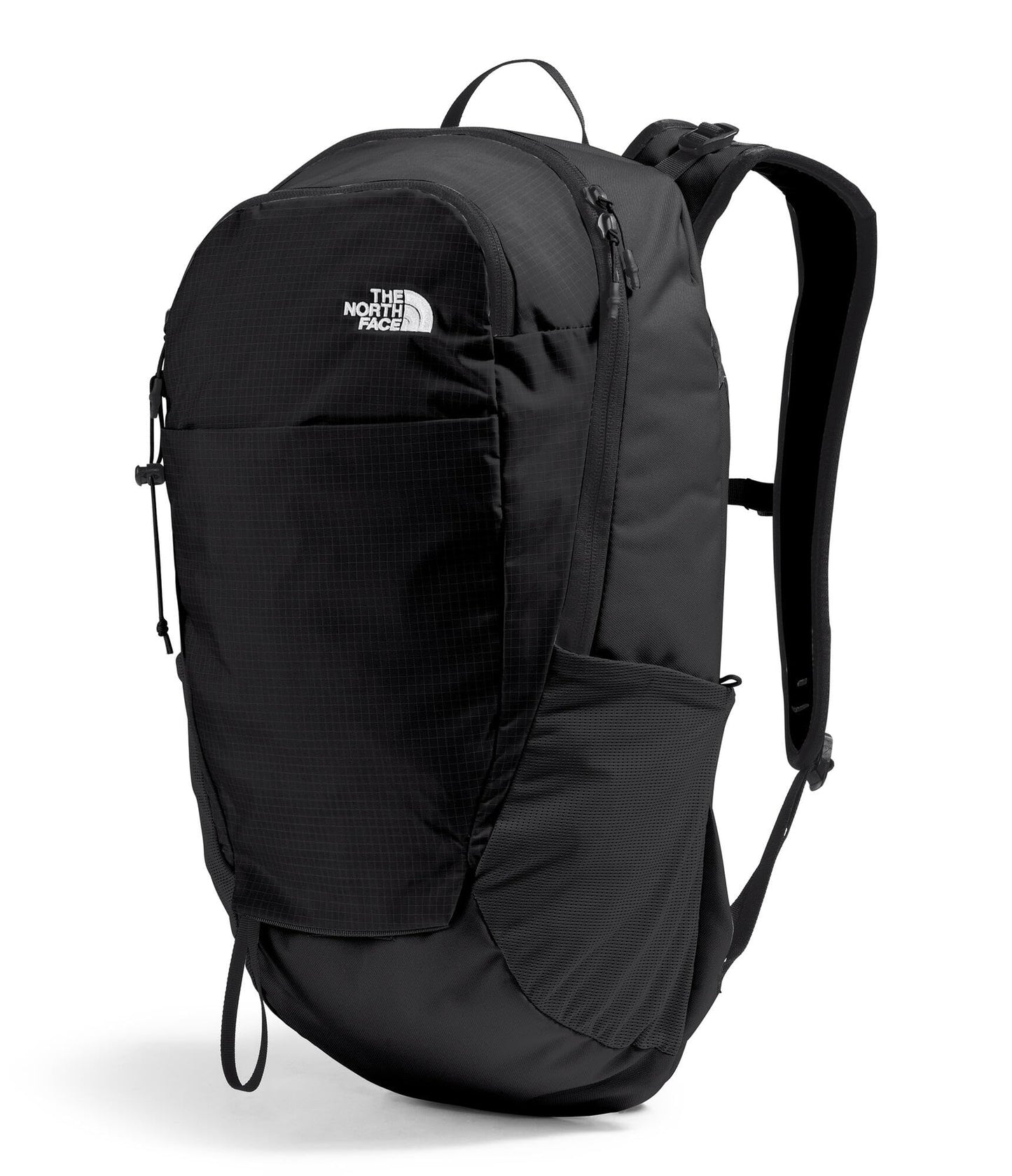 The North Face Basin 18 Liter Technical Daypack with Rain Cover - Unisex Backpack, Sternum Strap, Hiking Pole Attachment, TNF Black/TNF Black-NPF, One Size