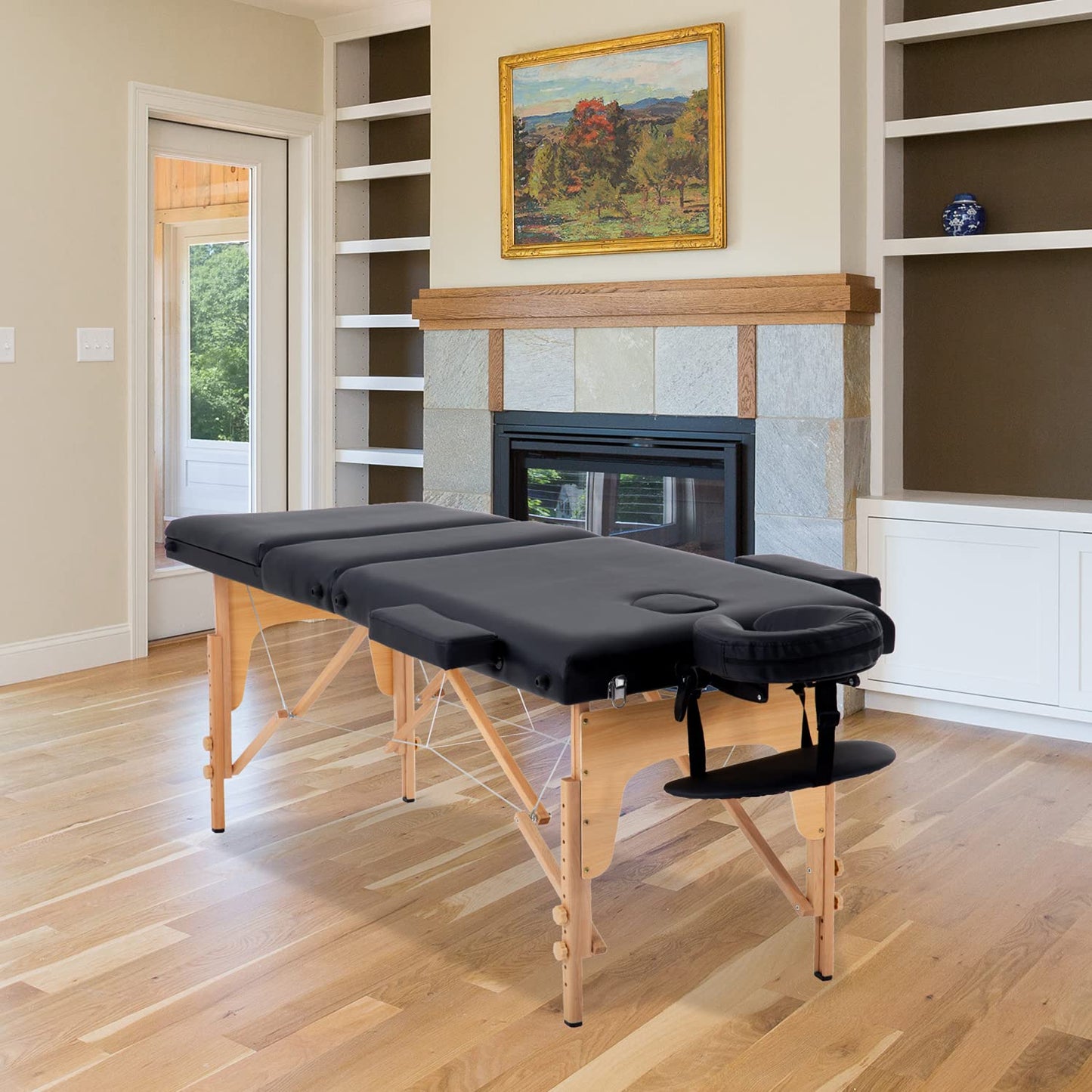 BestMassage Massage Bed Portable Massage Table 24 inch Wide Lash Bed Height Adjustable 3 Folding Spa Table with Non-Woven Bag for Spa Footmassage Facial CareSpa Tattoo