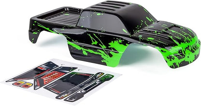 SummitLink Custom Body Compatible for 1/10 Scale RC Car or Truck (Truck not Included) (Muddy Green Over Black)