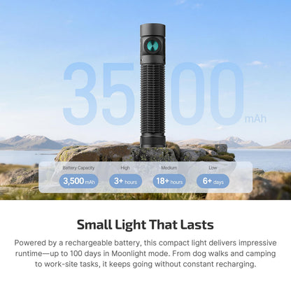 OLIGHT I3T 2 EOS Pocket EDC Flashlight Bundle with Baton4 Pro EDC Rechargeable Small Pocket Flashlight