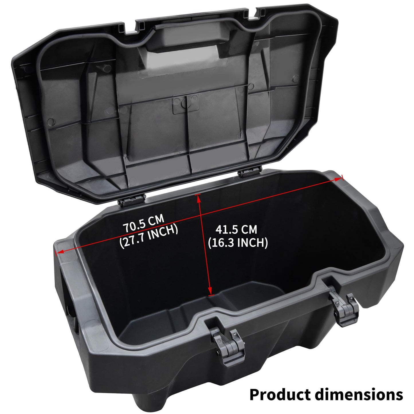 SAUTVS UTV 82 QT Forward Cargo Box for Polaris RZR XP 1000/ XP 4 1000 2024 2025 2026 Accessories, Poly Water Resistant 82QT Forward Cargo Storage Bin, Replace OEM #2889611