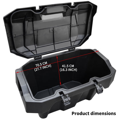 SAUTVS UTV 82 QT Forward Cargo Box for Polaris RZR XP 1000/ XP 4 1000 2024 2025 2026 Accessories, Poly Water Resistant 82QT Forward Cargo Storage Bin, Replace OEM #2889611